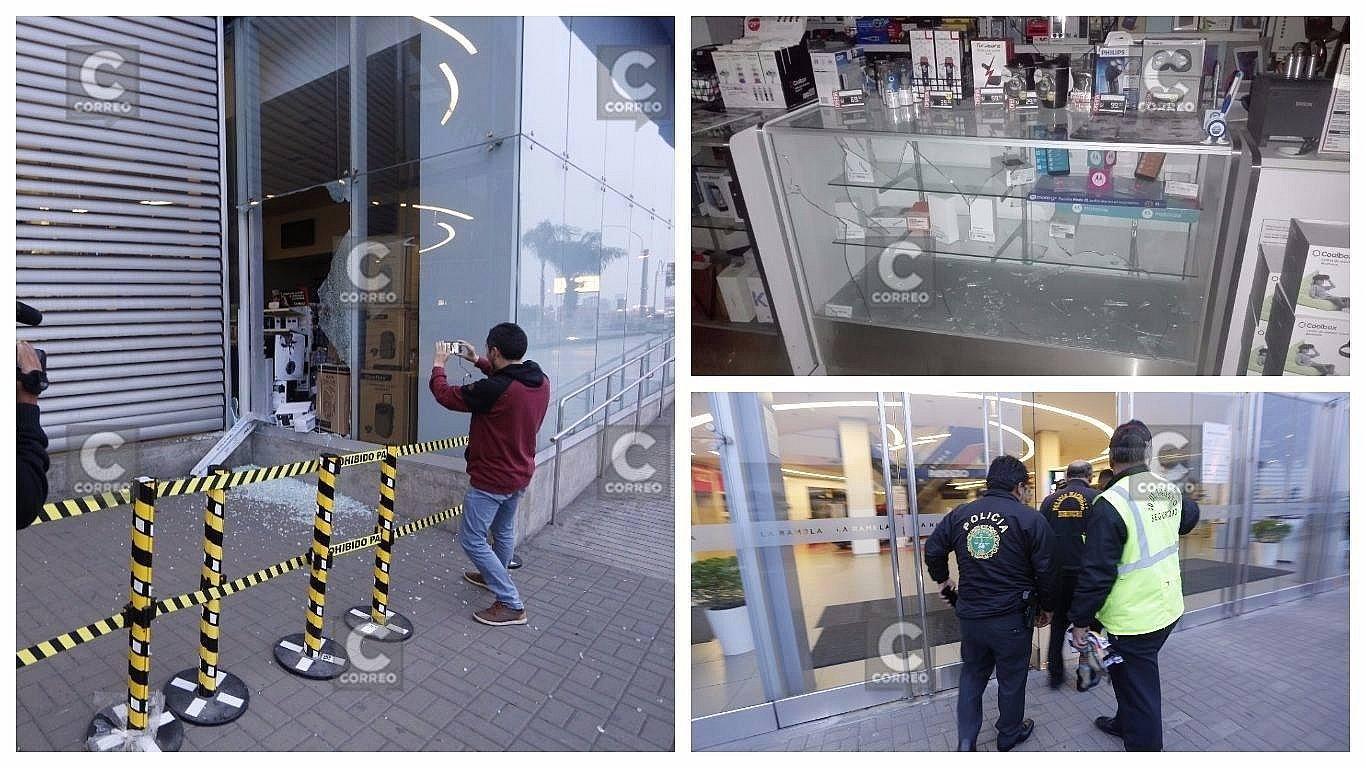 ​San Borja: a combazos y en 20 segundos asaltan tienda de La Rambla (VIDEO)