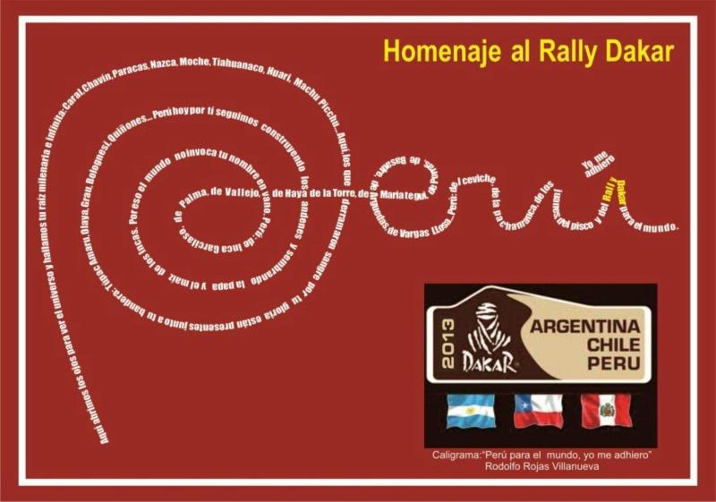 Dircetur Pasco crea caligrama en honor al Dakar