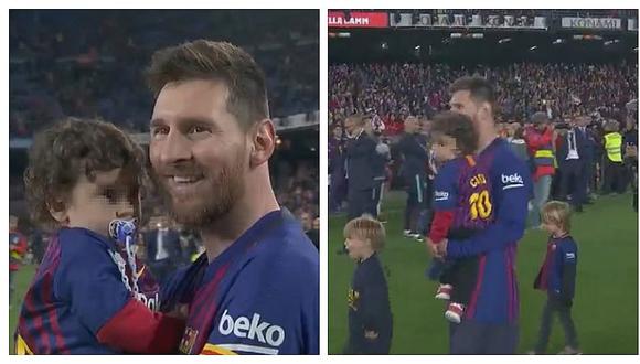 La emocionante celebración de Lionel Messi tras dar título al Barcelona (FOTOS Y VIDEO)