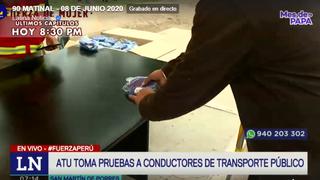 ATU entrega mascarillas a taxistas de diversas zonas de Lima (VIDEO)