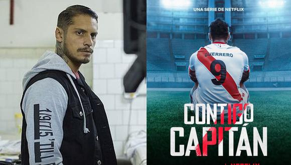 “Contigo Capitán”, la serie sobre Paolo Guerrero, ya está disponible en Netflix. (Foto: Composición)