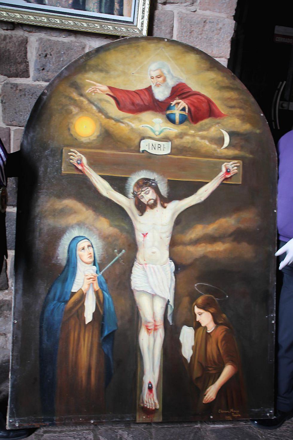 Anda y lienzo del Señor de Los Milagros son restaurados en Cusco (FOTOS) 