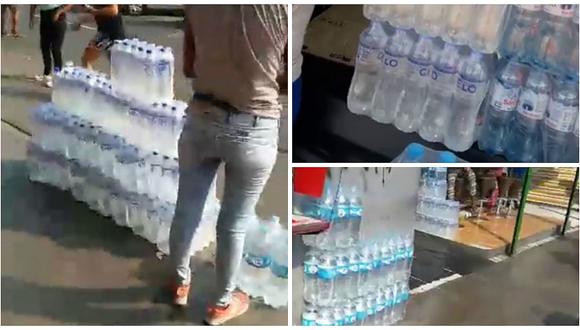 Facebook: revenden botellas de agua por encima de su precio normal pese a escasez (VIDEO)