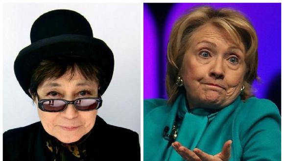 ​Yoko Ono reveló que tuvo romance con Hillary Clinton
