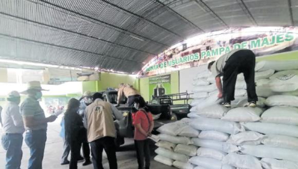 Fueron 30 toneladas de nitrato. Junta de Usuarios de Majes vendió a S/40 menos del precio de mercado. Este año los fertilizantes han duplicado su precio lo que ha generado serios problemas para las personas que viven de la agricultura. (Foto:  Difusión)