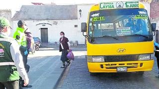 Arequipa: Controlarán uso de mascarillas en el transporte público