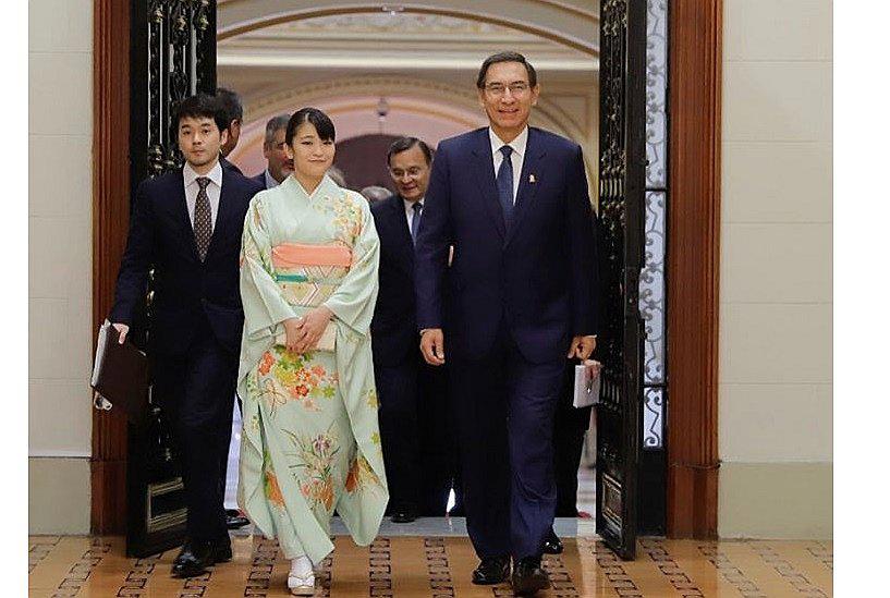 Presidente Martín Vizcarra se reunió con princesa Mako de Japón