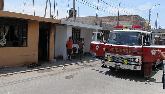 Amago de incendio en la  vivienda del exalcalde de Agusto B. Leguía