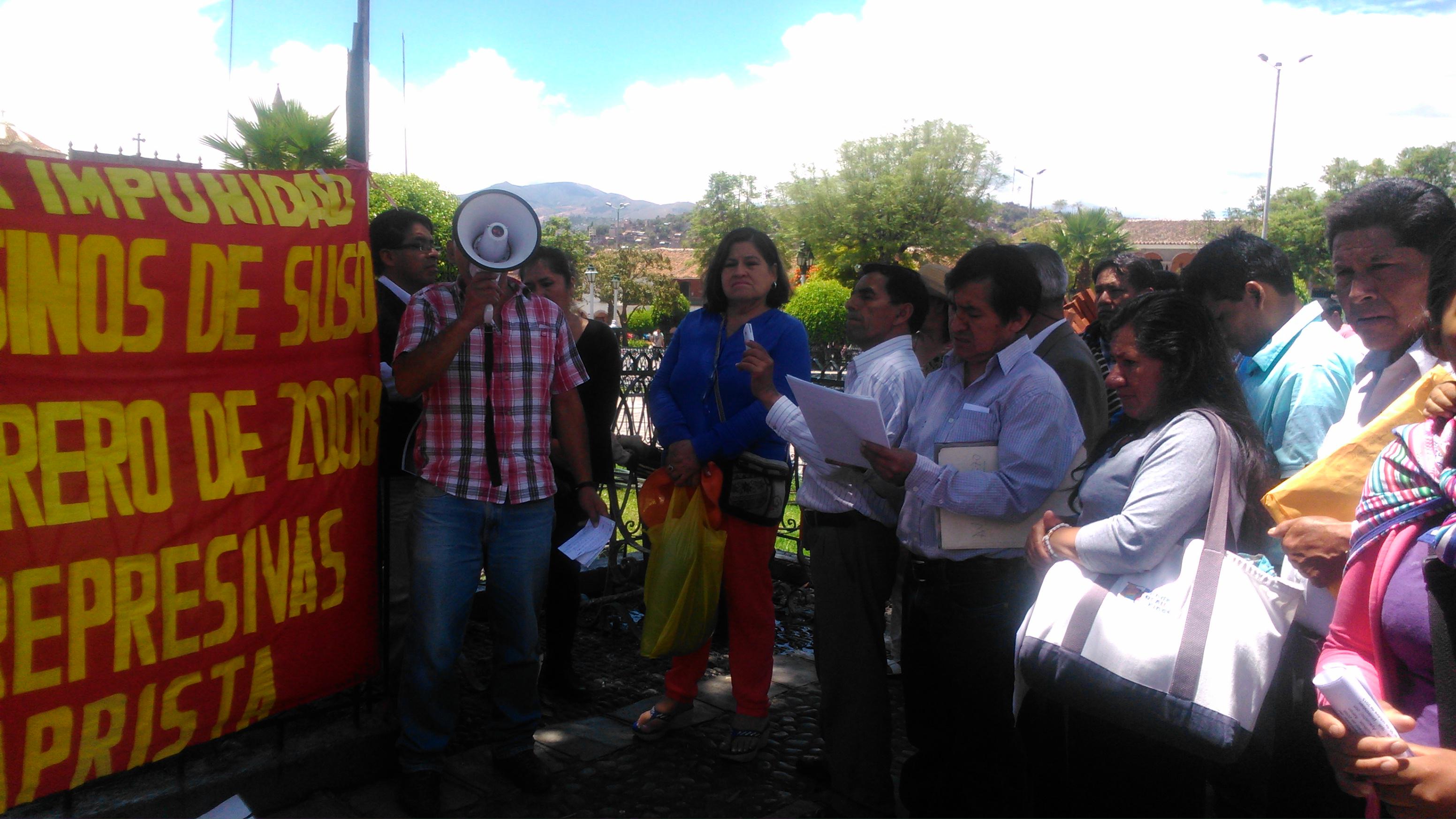 Piden justicia para pobladores asesinados de Suso