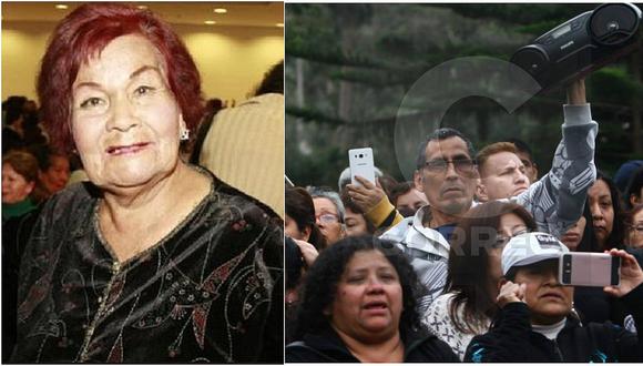 Carmencita Lara: entierran restos de la cantante en cementerio Campo Fe (FOTOS)