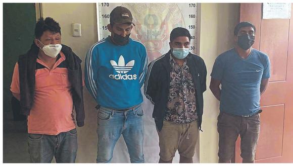 Personal del Departamento de Operaciones Tácticas Antidrogas (Depotad) intervino a cuatro personas e incautó más de 12 kilos de clorhidrato de cocaína. en la región Piura.