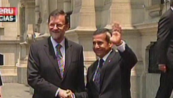 Ollanta Humala se reúne en privado con presidente de España
