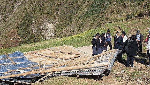 Fuertes vientos dejan 30 familias damnificadas en distrito de Salas