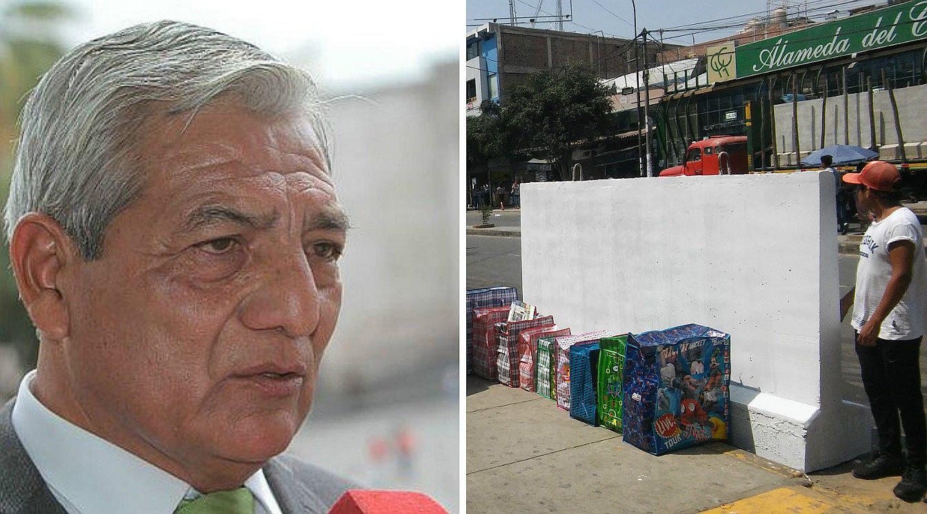 Elidio Espinoza anuncia que bloques de concreto serán utilizados para dibujar grafitis (VIDEO) 