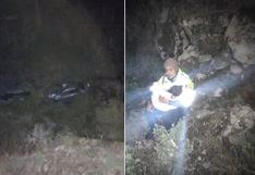 Tacna: Un muerto y tres heridos al caer auto a barranco cuando venía de Puno
