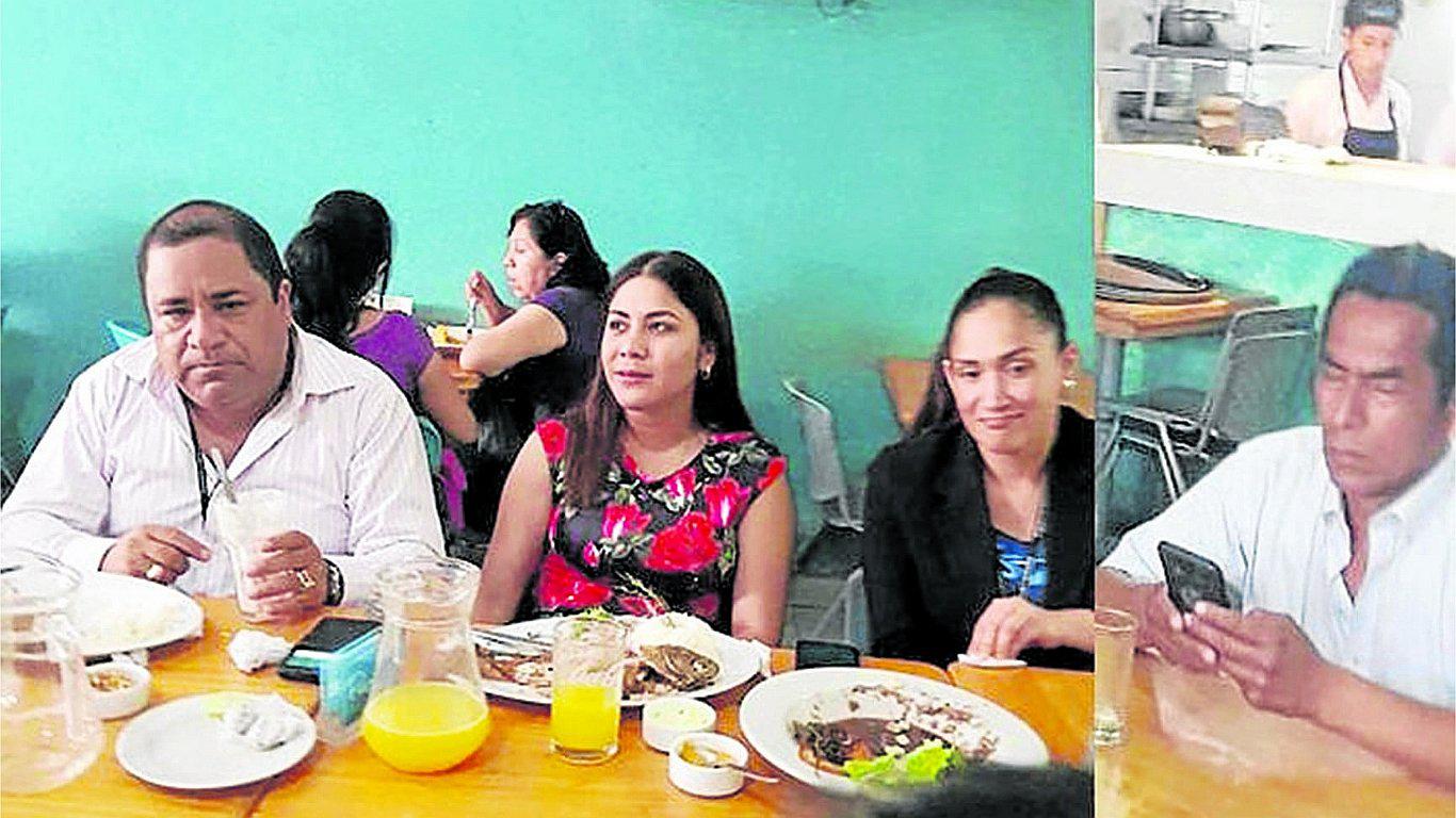 Sorprenden almorzando al equipo investigador con allegados de la gestión de Hilbck