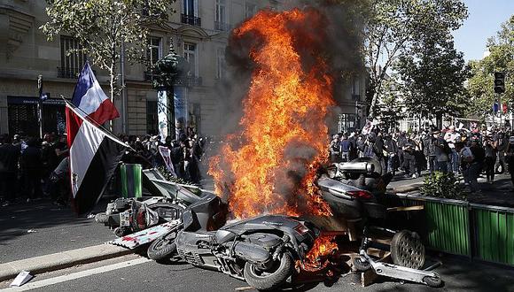 Detienen a más de 130 personas en manifestación por el clima en París (FOTOS)