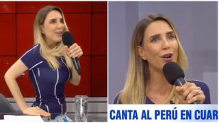 Juliana Oxenford sorprende al terminar su programa cantando tema de La quinta estación (VIDEO)