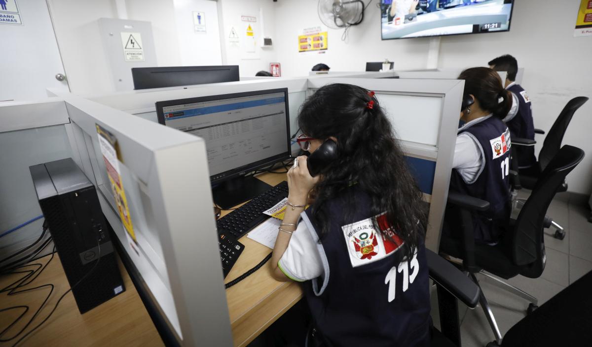 Línea 113 recibe más de 20 mil llamadas diarias. (Foto: GEC)