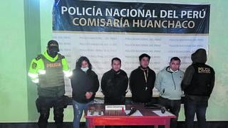 Presuntos integrantes de ‘Los Salsas del Norte’ caen con armas y una granada en Trujillo