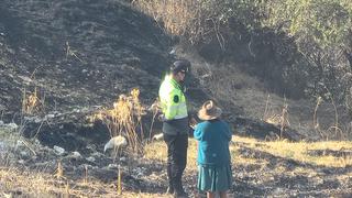 Incendio forestal deja un fallecido y dos heridos en Cusco
