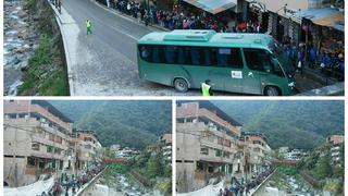 Desde WhatsApp: Largas colas para abordar bus hacia Machu Picchu