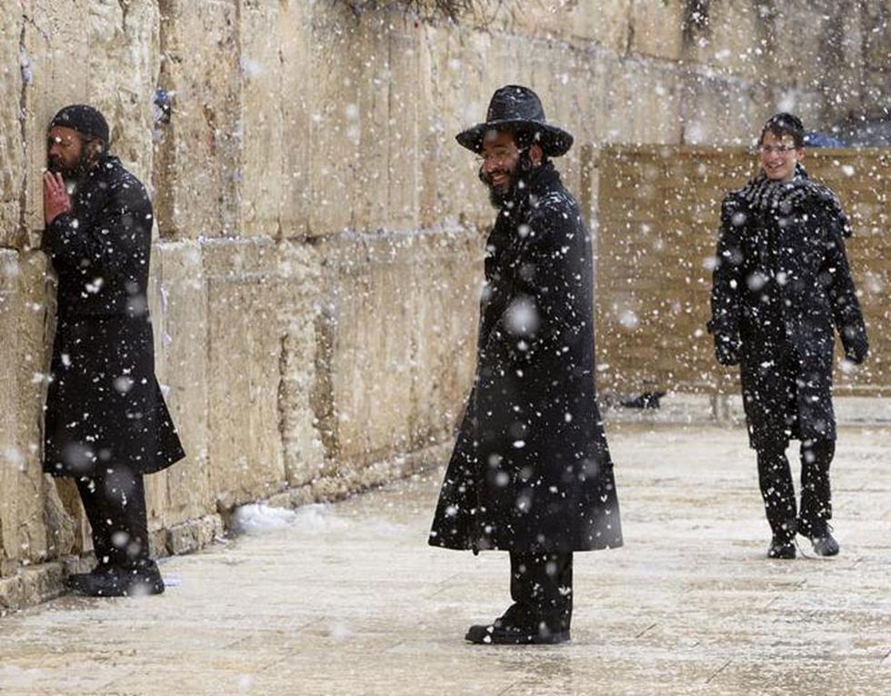 Israel: Jerusalén cubierta de nieve por primera vez en cuatro años