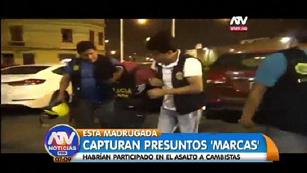 Barrio Chino: Capturan a 'marcas' que habrían participado en asalto