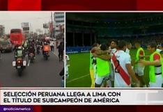 Hinchas acompañaron en caravana a la selección peruana en su recorrido hacia la Videna (VIDEO)