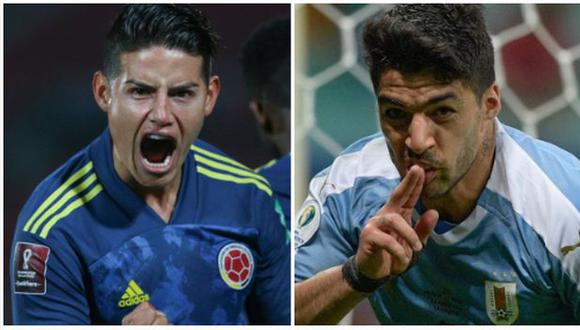 Colombia vs. Uruguay: chocan en Barranquilla por Eliminatorias Qatar 2022. (Foto: AFP)