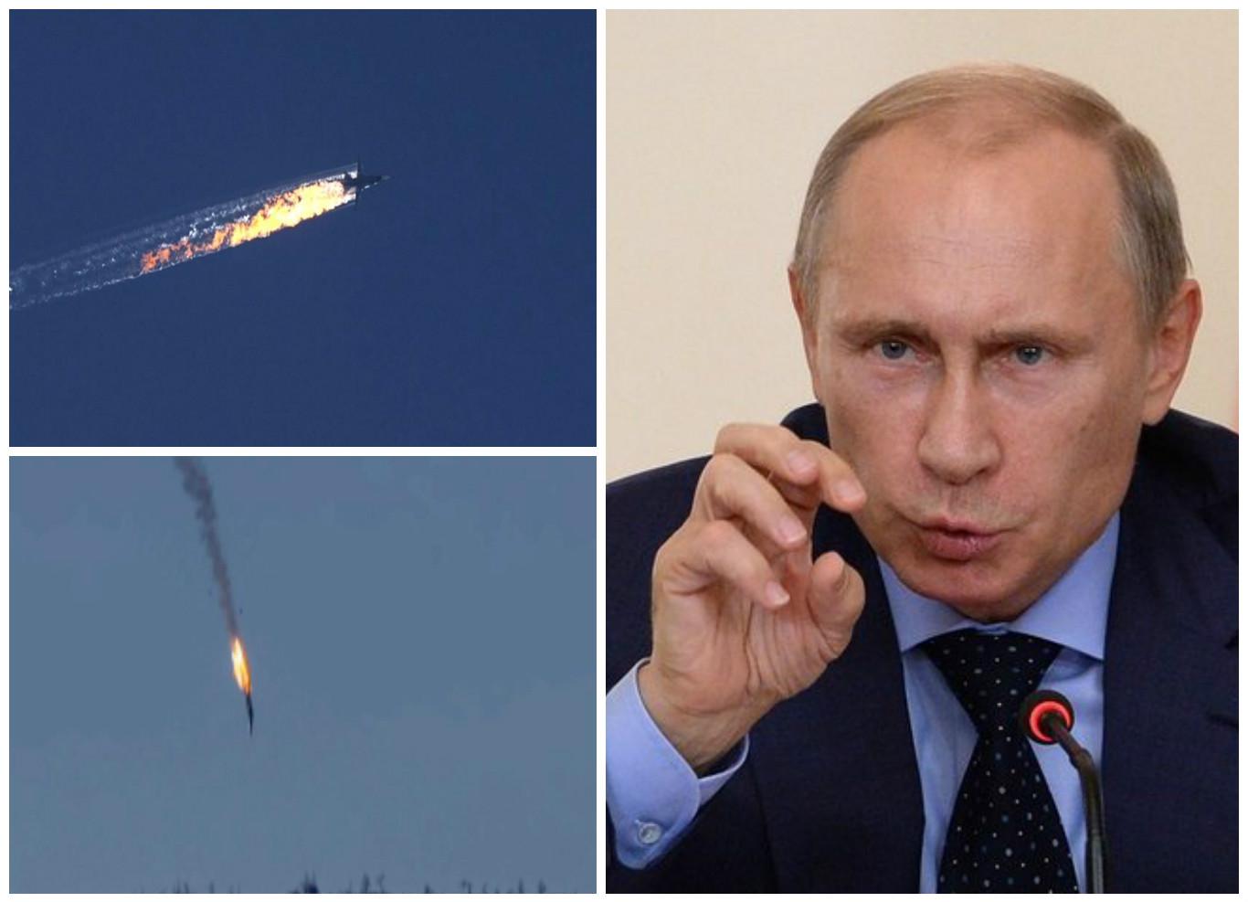 Vladimir Putin tacha de "golpe a traición" de Turquía el derribo de un bombardero ruso