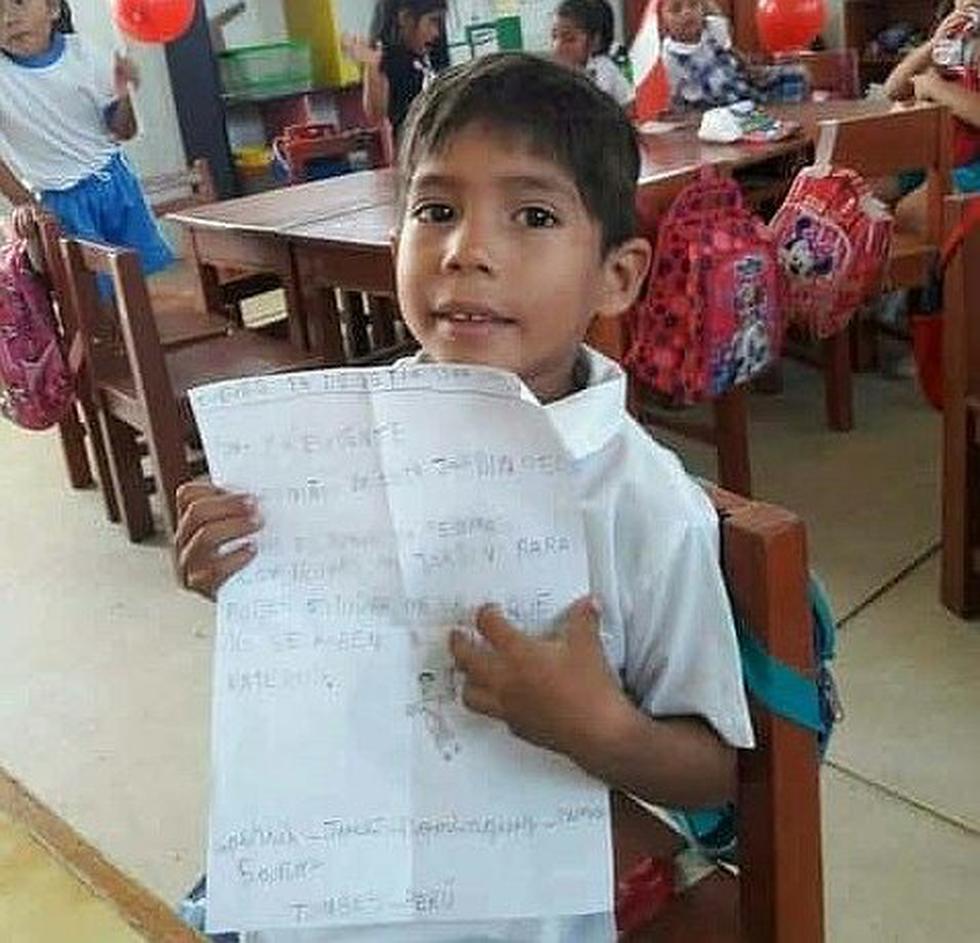 Presidente Martín Vizcarra responde la carta a niño que pide la construcción de su colegio