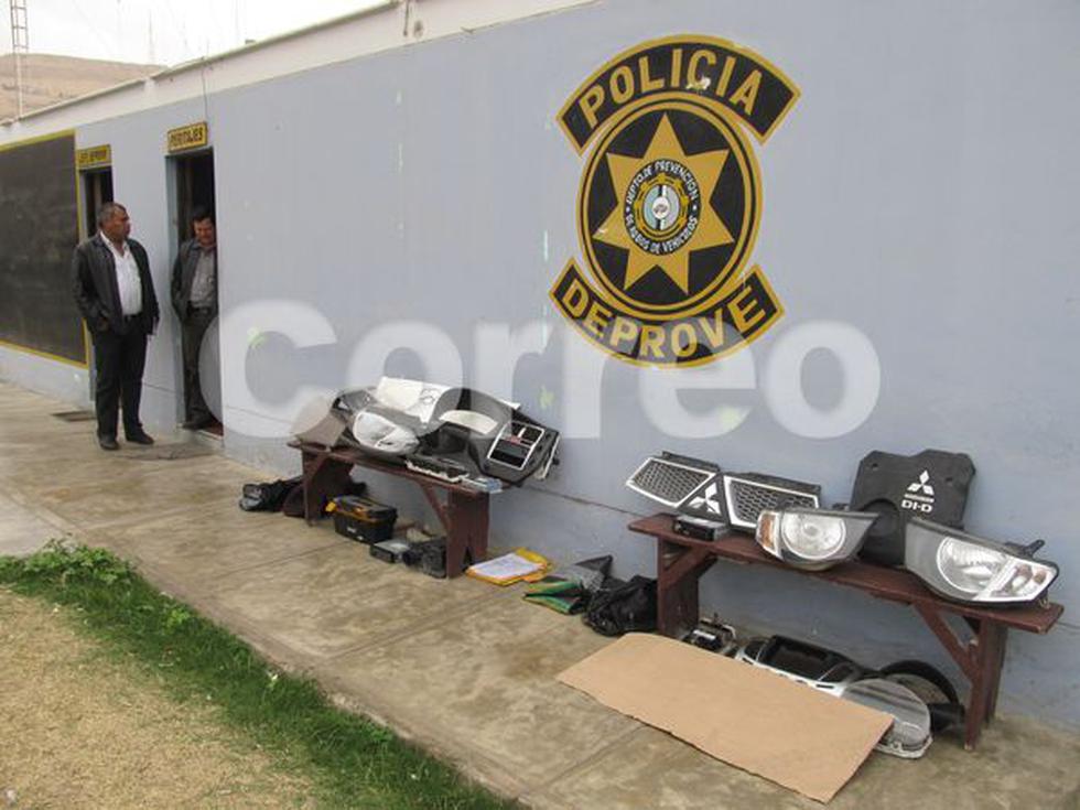 Caen dos ladrones con US$ 8 mil en autopartes robadas