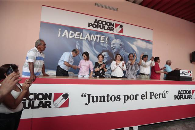 Acción Popular obtiene 11.8% a boca de urna. Fotos: Hugo Pérez