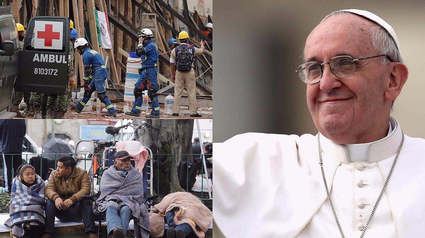 Terremoto en México: El papa Francisco hace donación a los damnificados 