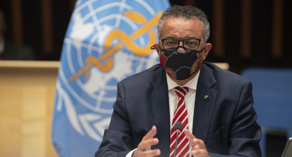 El Director General de la Organización Mundial de la Salud (OMS), Tedros Adhanom Ghebreyesus, asiste a una sesión especial en Ginebra. (Christopher Black / World Health Organization / AFP).