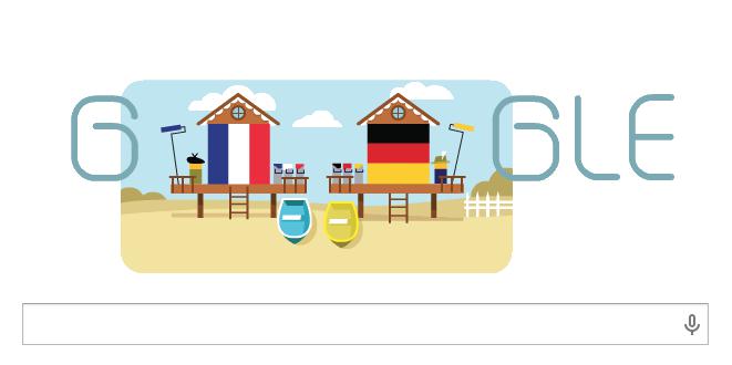 Francia y Alemania ya se enfrentan en el doodle de google