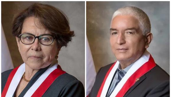 Los congresistas Gladys Echaíz y Héctor Acuña presentaron sus renuncias a APP el último viernes. (Fotos: Congreso)
