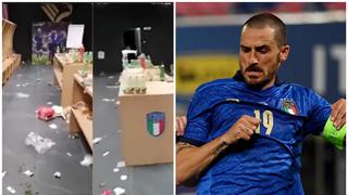 Leonardo Bonucci expresó disculpas por el vestuario sucio que dejó Italia tras quedar fuera del Mundial