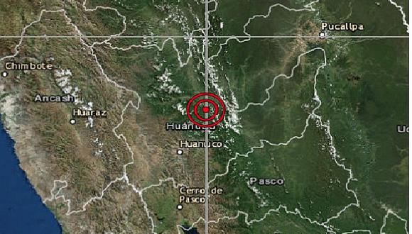 Temblor en Huánuco: Sismo de magnitud 4.4 se registró esta noche en Tingo María