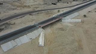 Piura: Rehabilitan 17 Km de Autopista del Sol y dos puentes que resultareon dañadas durante El Niño Costero