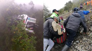 Ocho muertos deja caída de minivan a un abismo de 200 metros en Sandia
