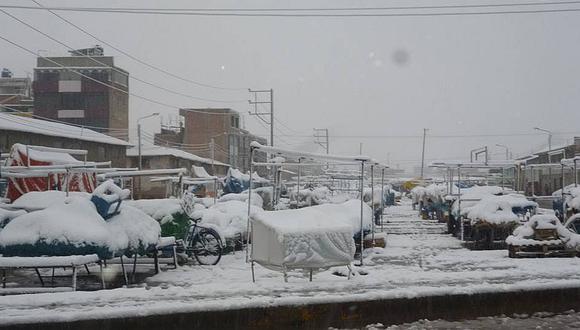Distritos de Cusco son declarados en emergencia por heladas y nevadas 