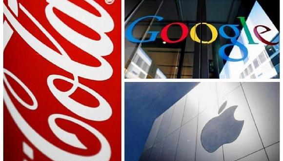 Apple, Google y Coca-Cola, las marcas mejor valoradas del mundo