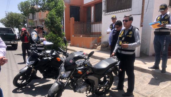 La Policía incautó las motos que se habrían utilizado para robar a cambista en el distrito de Yanahuara.