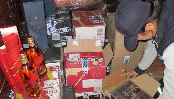 Sunat: incautan licores de contrabando por más de 400 mil soles en Tacna