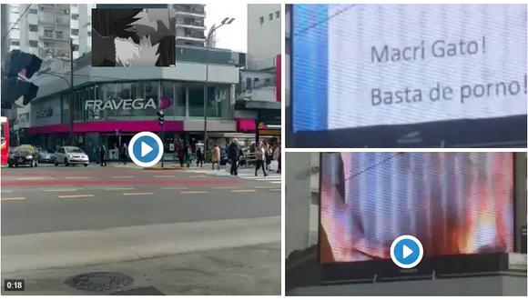 Argentina: Hackean pantalla de publicidad y pasan escenas hot 