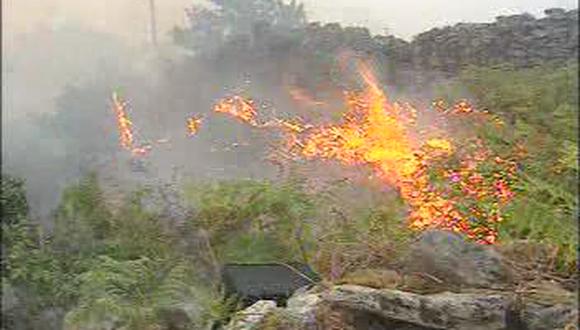 Incendio forestal arrasa 600 m2 del Valle de Chilina