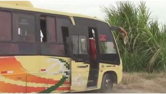 A balazos asaltan a 20 pasajeros de bus interprovincial 