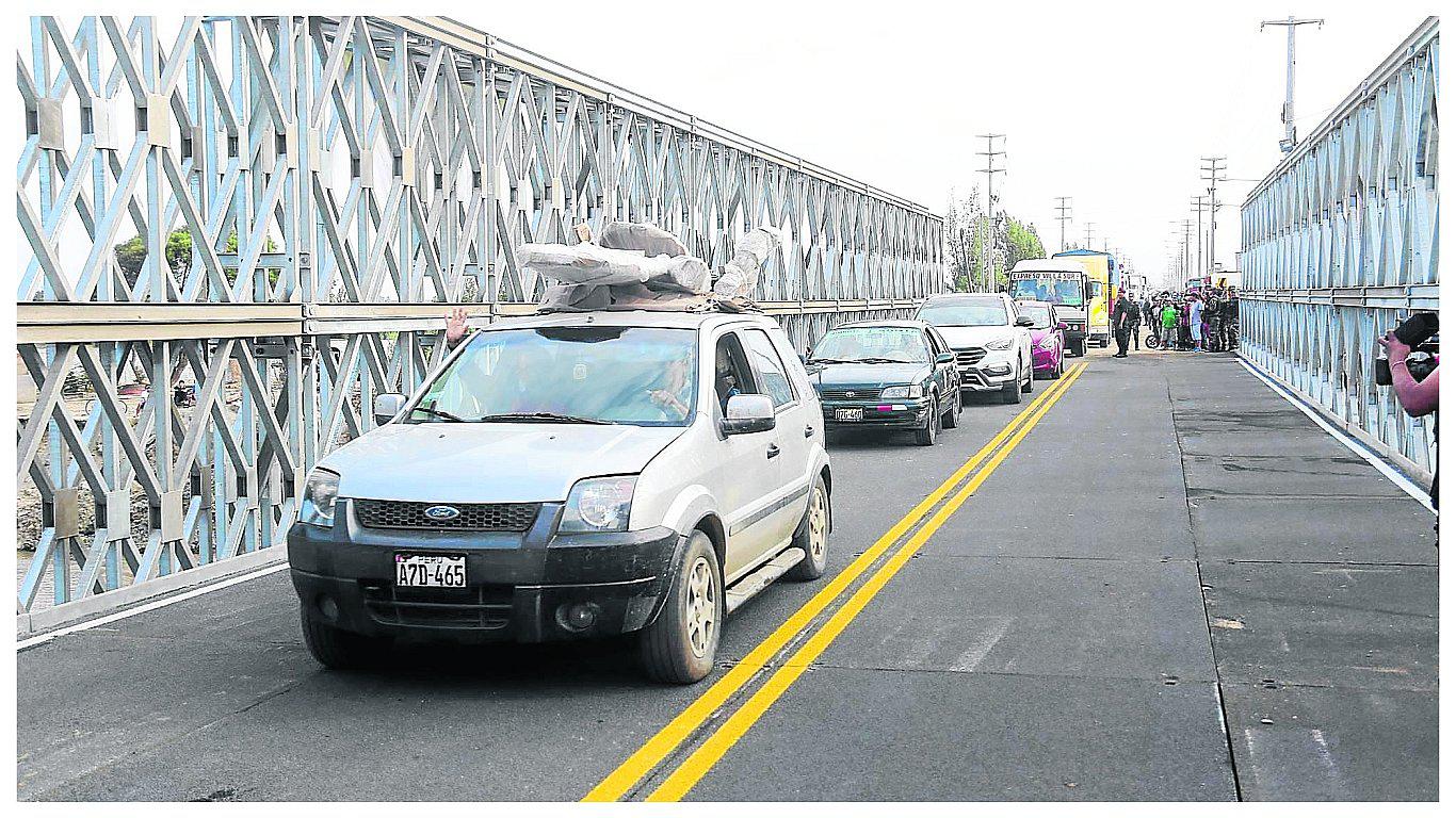 Solicitan cambio de puente Bailey instalado en el río Shisho 